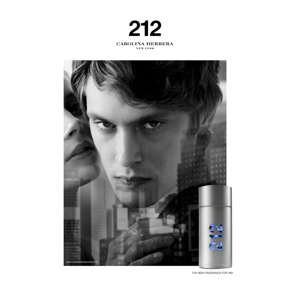 Miniatura 212 Men Nyc Carolina Herrera - Perfume Masculino - Eau de Toilette 100ml