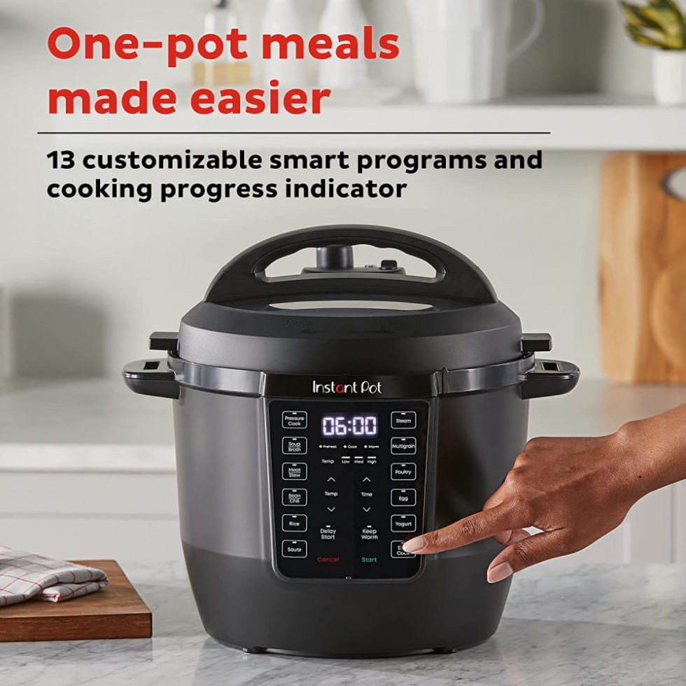 Miniatura Panela de Pressão Elétrica 7 em 1 com 6 Litros de Capacidade e Controle Digital, 110V 1000W, Instant Pot Duo V6