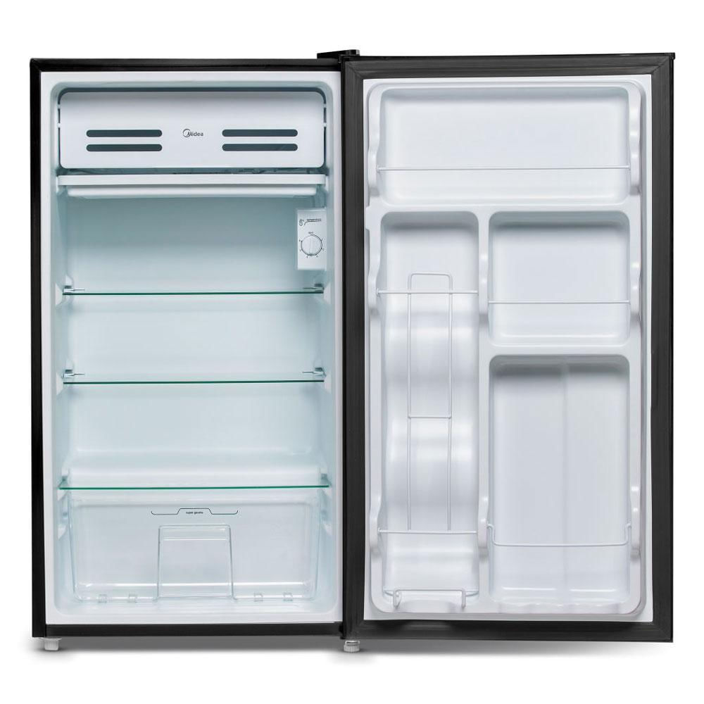 Miniatura Frigobar 93 Litros Preto Porta Inox Midea Mrc10B2-X 220V