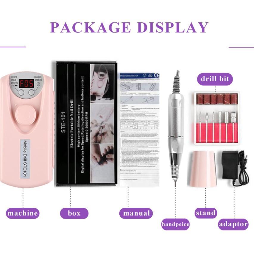 Super Lixa Elétrica Unha Profissional Motor Unha Em Gel Sem