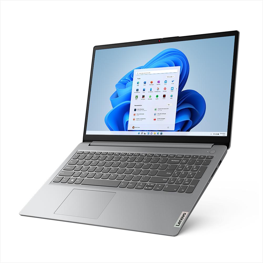 Notebook Lenovo IdeaPad 1 15AMN7 AMD Ryzen 5 7520U 8GB 512GB SSD Windows 11 15.6" - 82X5000NBR Cloud Grey