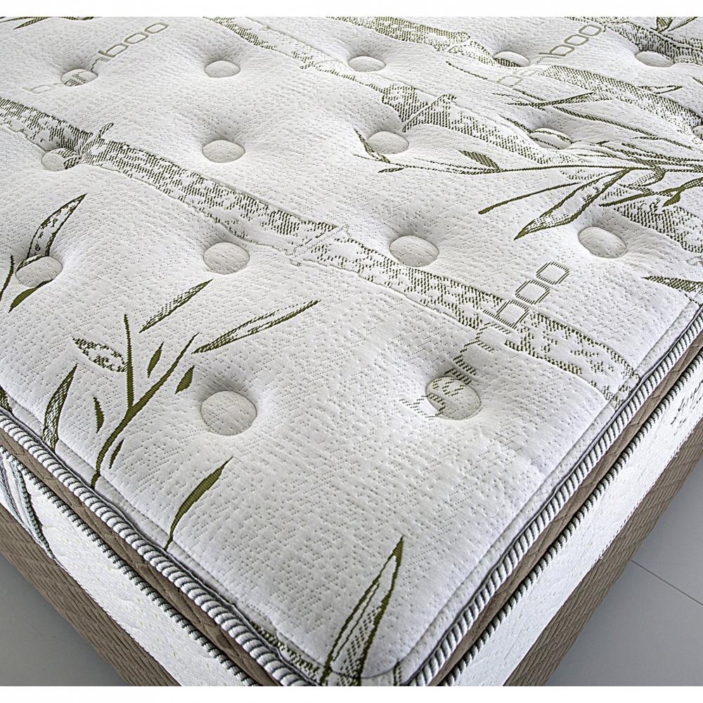 Miniatura Colchão Casal Molas Ensacadas 138x188x34cm Imperatore Eco Bambu Herval Verde
