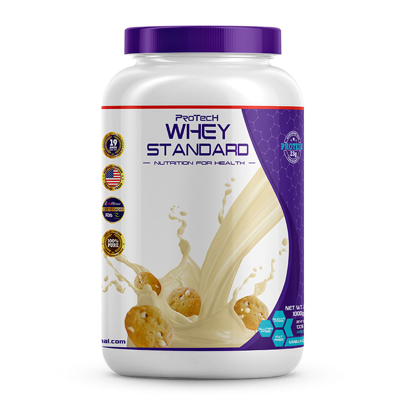 Miniatura Whey Protein  - Protech 1Kg - Baunilha