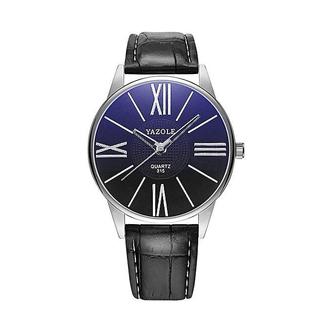 Miniatura Relógio Masculino Yazole 315 Pulseira Preta