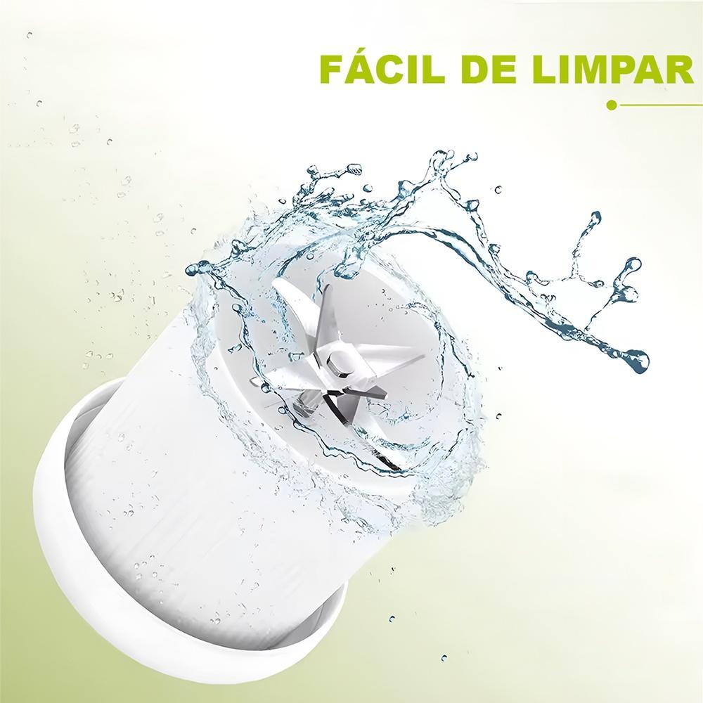 Miniatura Liquidificador Fresh Juice 380Ml Branco Usb Recarregável