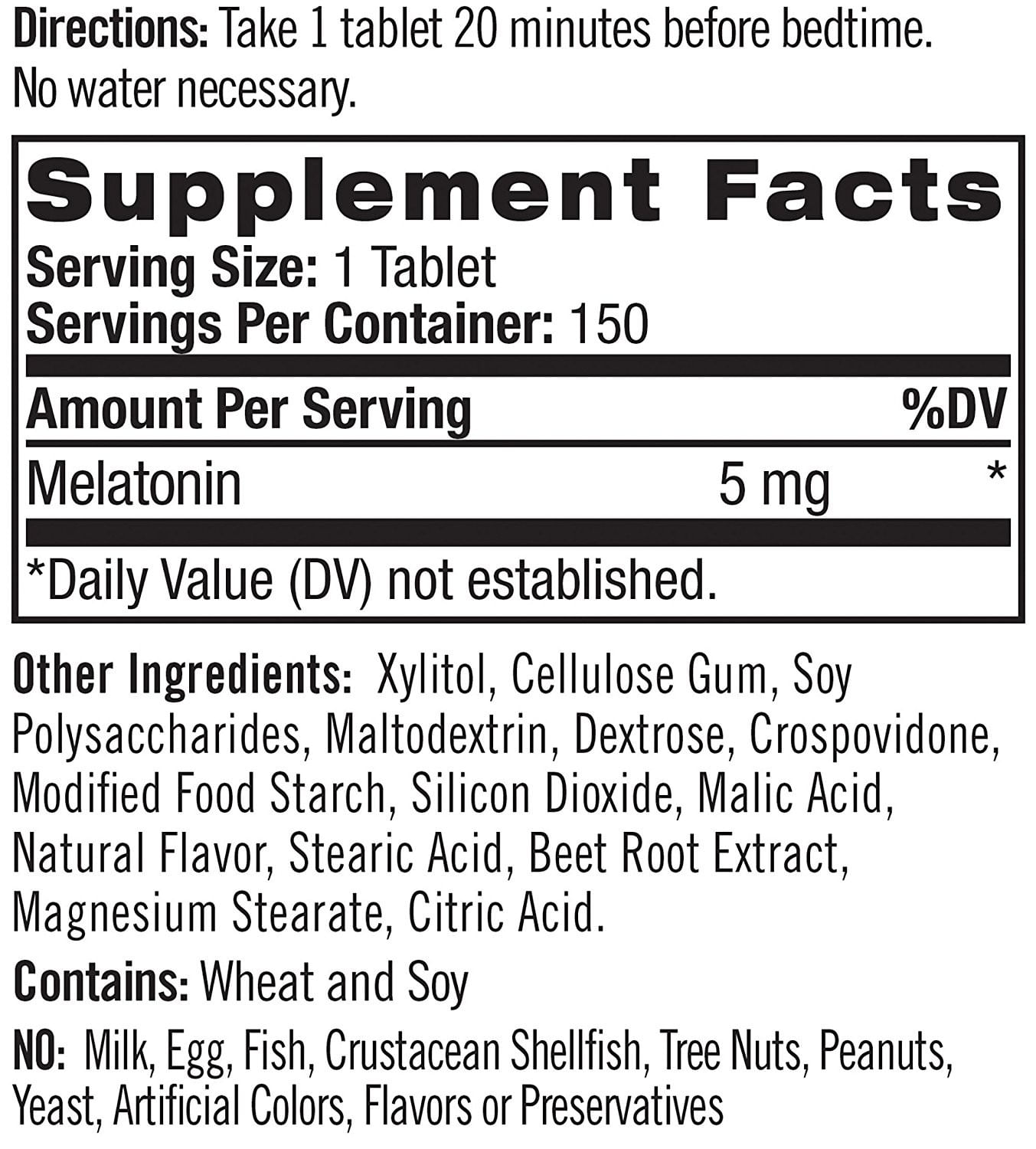 Miniatura Melatinina 5mg (150 tabletes) - Sublingual