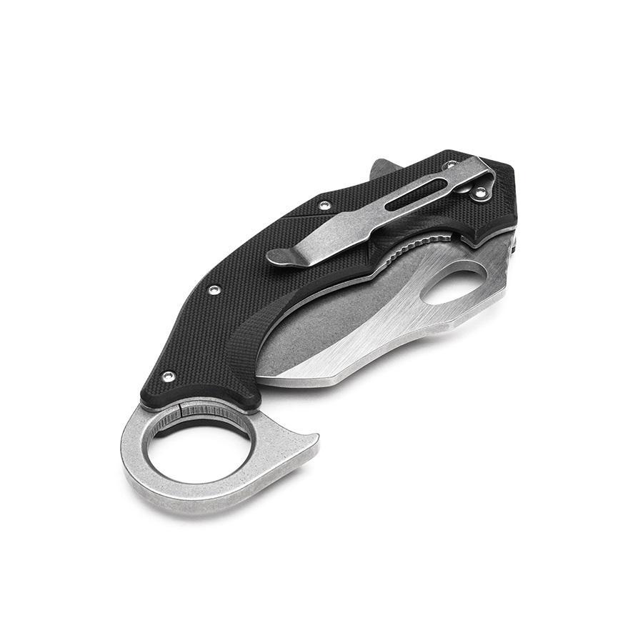 Miniatura Canivete Tático Invictus Karambit Anubis Preto