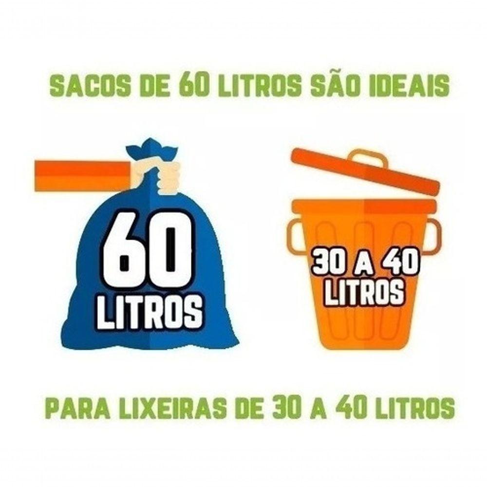 Miniatura Saco De Lixo 60 Lts Preto - Resistente