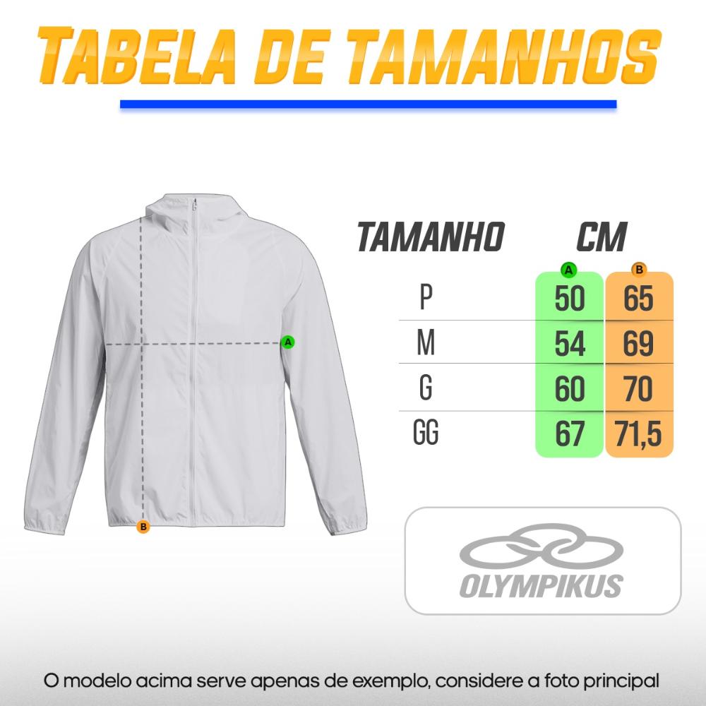 Miniatura Jaqueta Olympikus Corta Vento Corre Masculina Branco - G