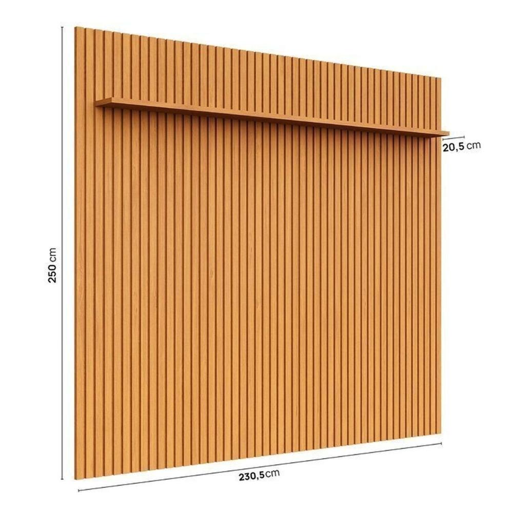 Miniatura Rack Ananda com Painel Aloe para Tv até 75 Polegadas em Mdf Tampo Madeira Maciça Madeira Originals nature / Off white