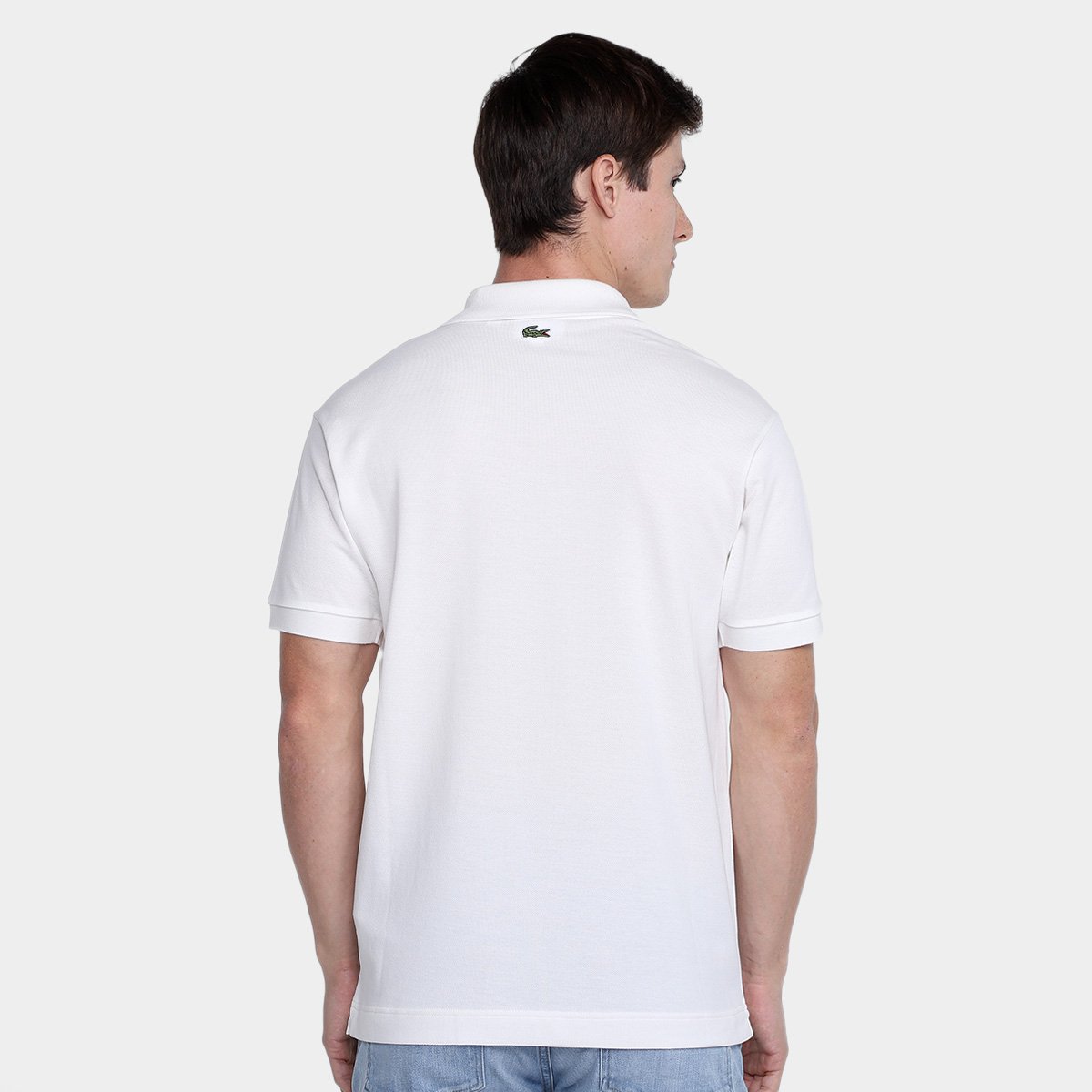 Miniatura Camisa Polo Lacoste  Clássica Masculina Branco - G