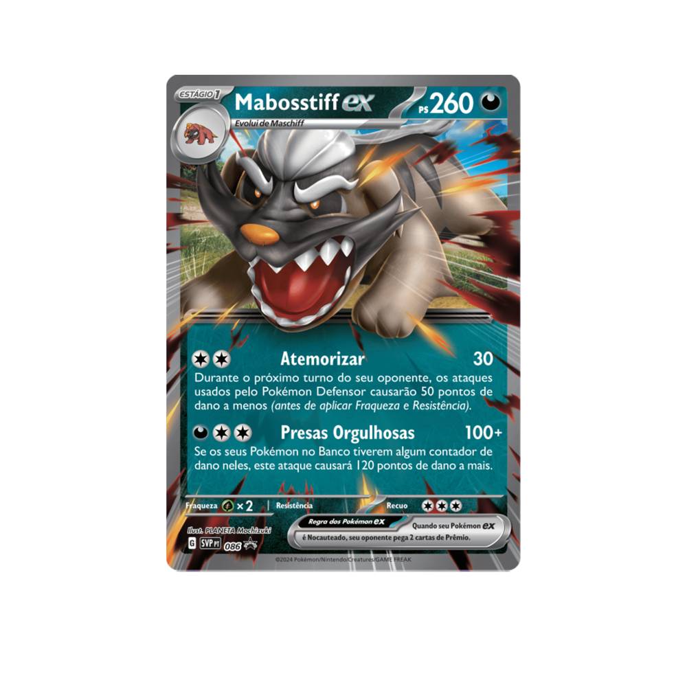 Miniatura Cartas Pokémon Box Escarlate Violeta Mabosstiff Ex - Copag