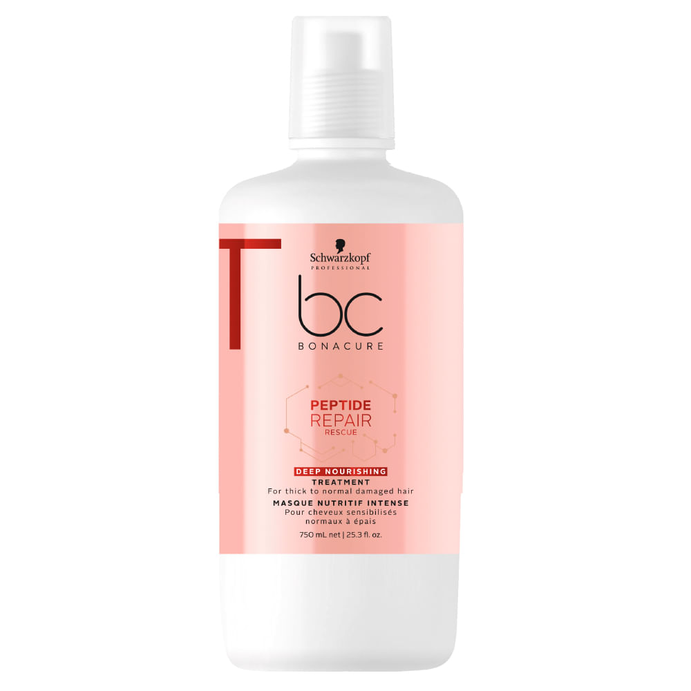 Miniatura Schwarzkopf BC Peptide Repair Rescue Deep Nourish - Tratamento Condicionante 750ml