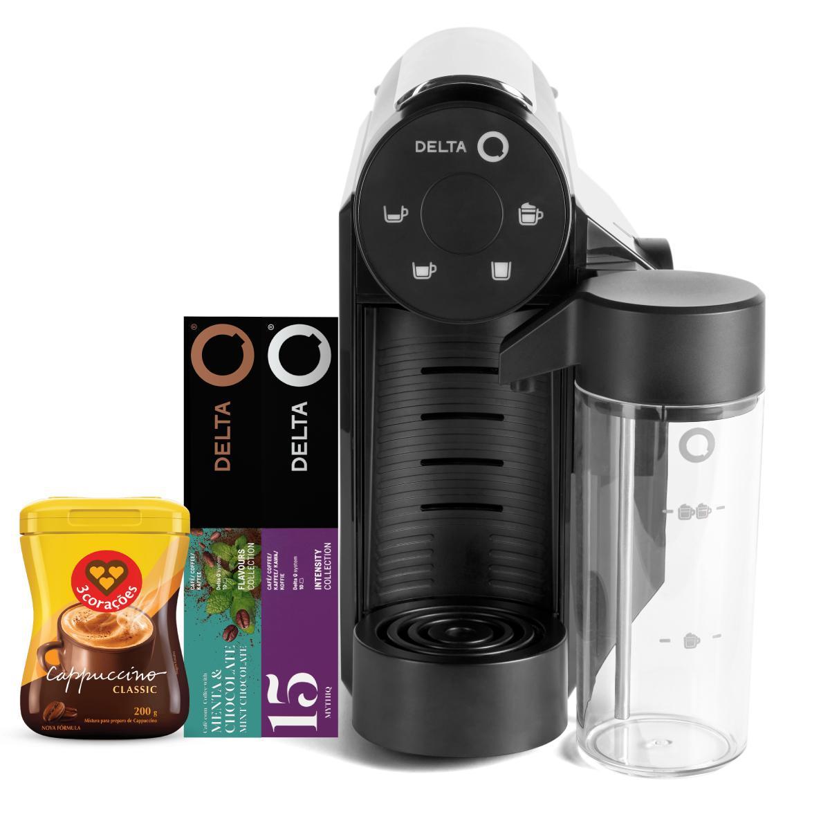Miniatura Cafeteira Expresso Mini Milk Delta Q 30 Capsulas E