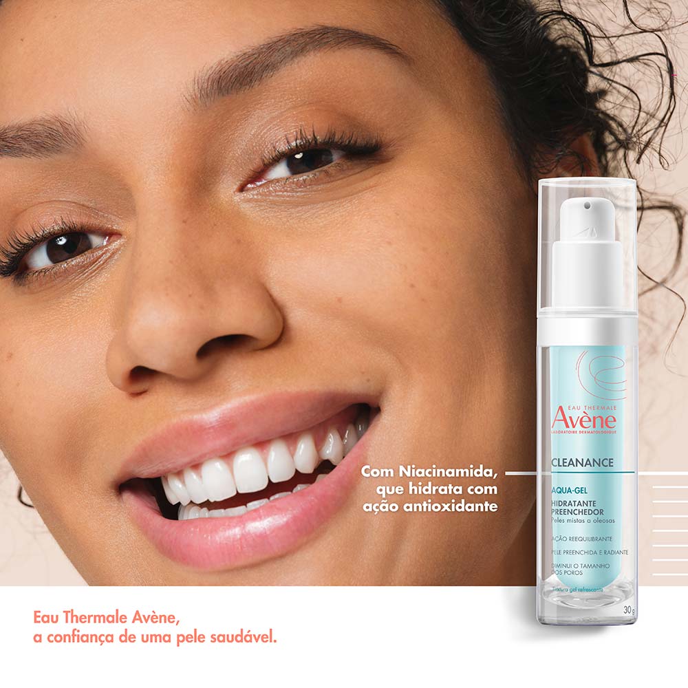 Miniatura Hidratante Facial Eau Thermale Avène Cleanance - Aqua-Gel 30g