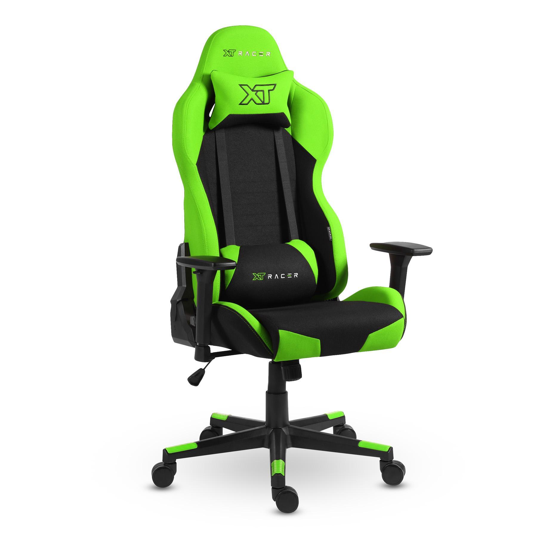 Miniatura Cadeira Gamer Xt Racer Defender - Preta E Verde