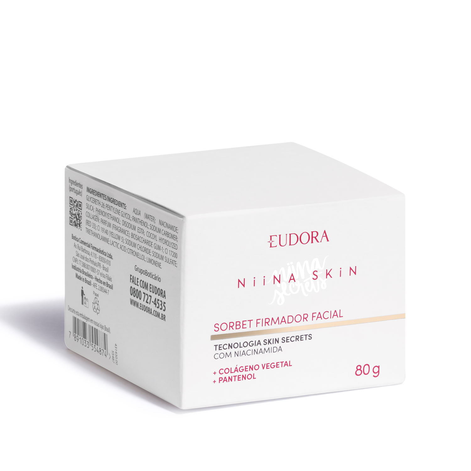 Miniatura Eudora Niina Secrets Skin Sorbet Firmador Facial 80g