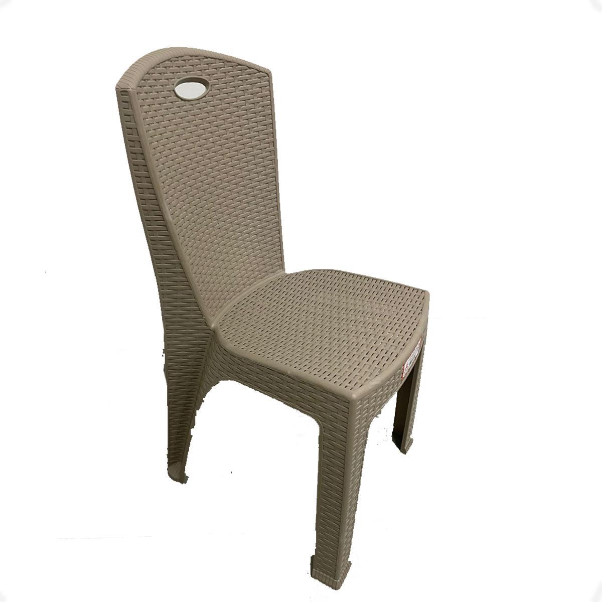 Miniatura Cadeira Bistro Rattan Cairo Jardim E Área Externa Camurça