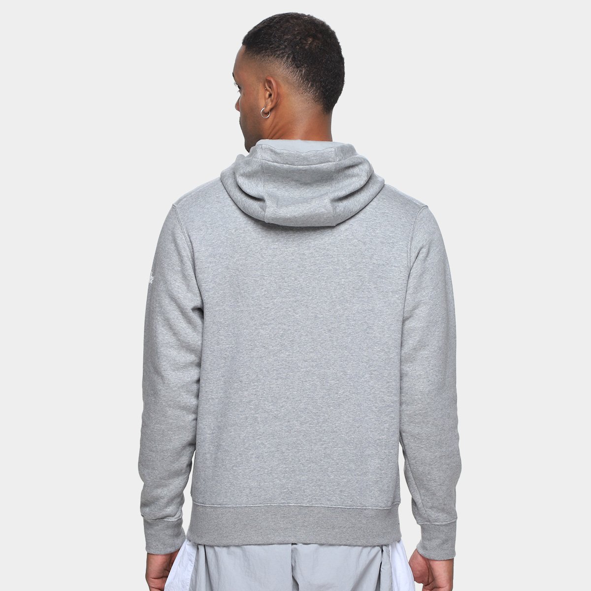 Miniatura Moletom NFL Las Vegas Raiders Nike C/ Capuz Masculino Cinza - EGG