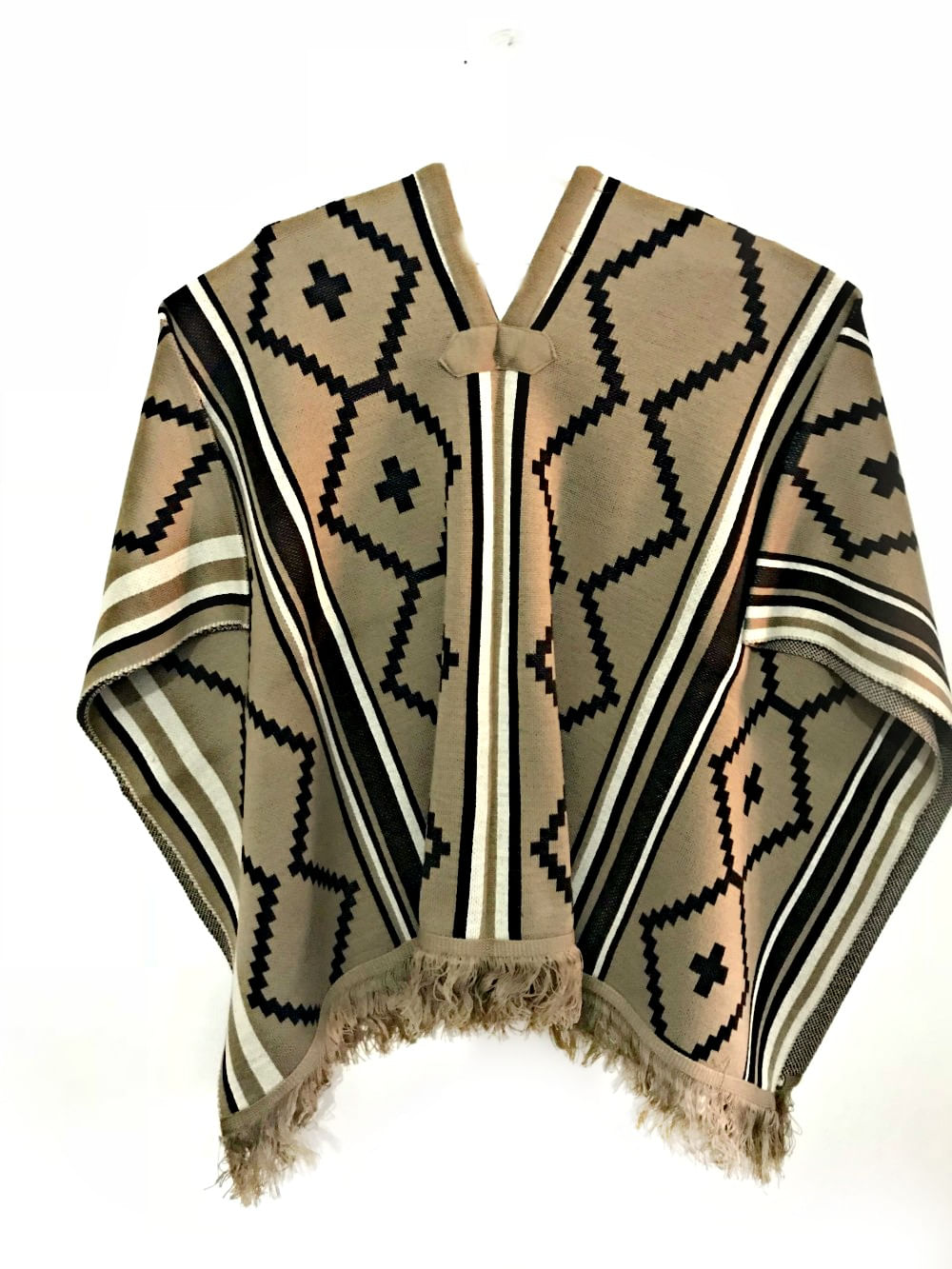 Miniatura Pala Poncho Gaúcho de Lã Acrílica Unisex Marrom