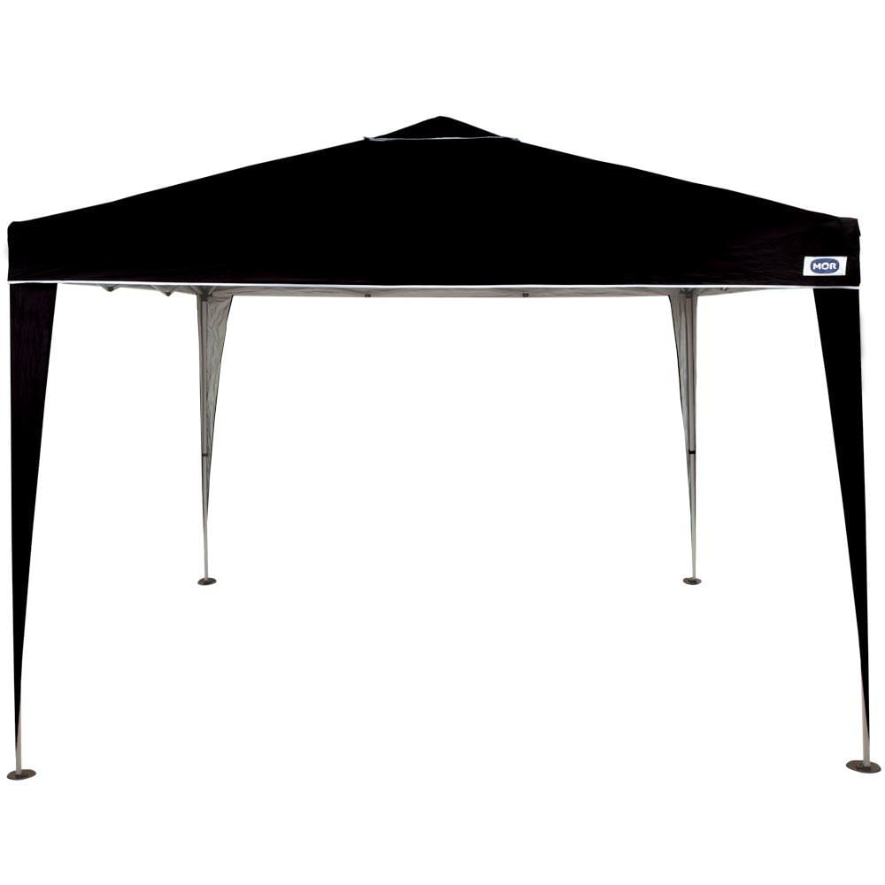 Miniatura Tenda Gazebo Praia Dobrável Preta Sanfonada 3 x 3 M Mor