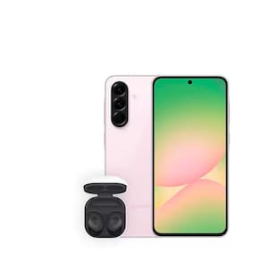Miniatura Smartphone Samsung Galaxy A56 5G Rosa 256GB, 8GB RAM, Câmera Tripla 50MP, Tela Super AMOLED 6.7", IP67, NFC e Recursos AI + Galaxy Buds FE - Grafite