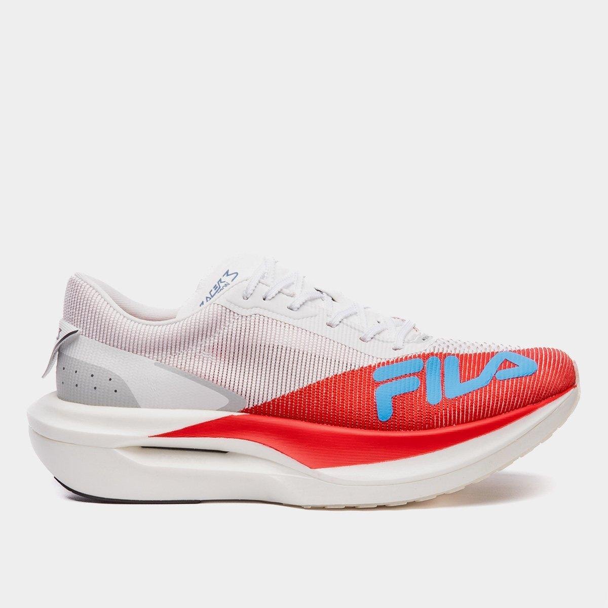 Miniatura Tênis Fila Racer Carbon 3 Masculino Branco+Vermelho - 38