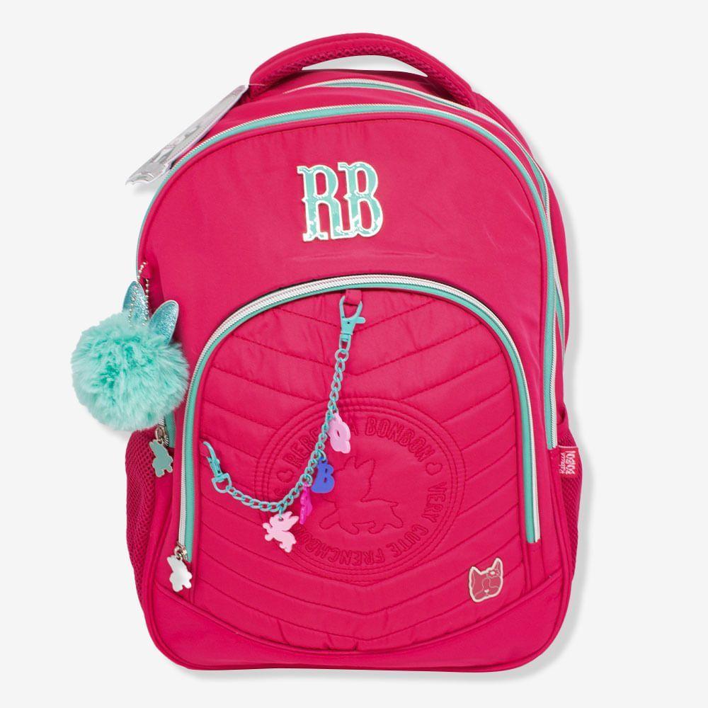 Miniatura Mochila Escolar Rb Rebecca Bonbon Rosa E Azul - Clio
