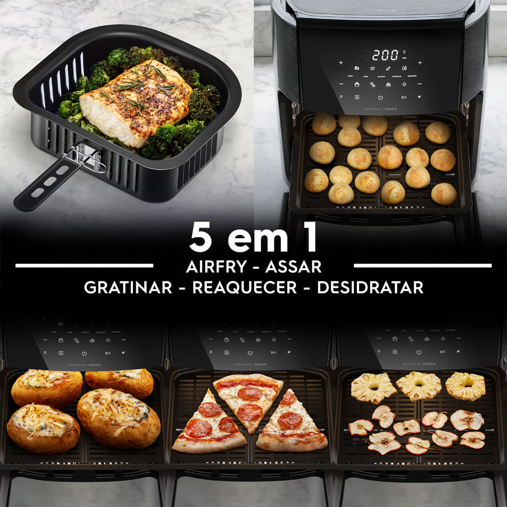 Air Fryer Electrolux por Rita Lobo 12L Digital Grafite Experience com 1700W (EAF85) 110