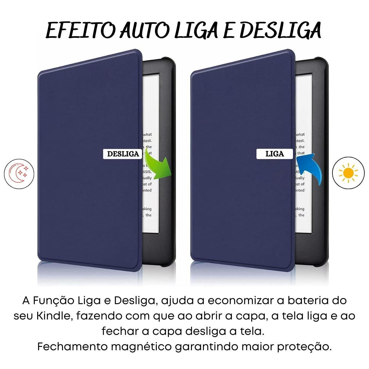 Miniatura Capinha Magnética Para Kindle 11 Geração C2V2L3 + Película