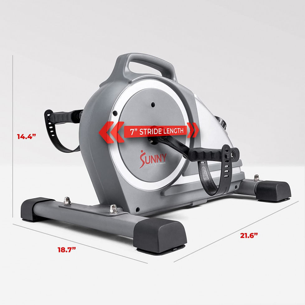 Miniatura Sunny Health Fitness SF B020026 Mini Bicicleta Ergométrica Ideal Para Idosos e Treino de Braço, Perna com Painel D... 110v
