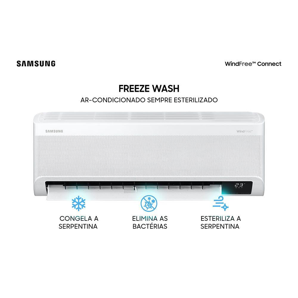 Ar Condicionado Split Inverter Samsung WindFree Connect 22000 BTUs Frio 220V AR24BVFAAWKXAZ 220v