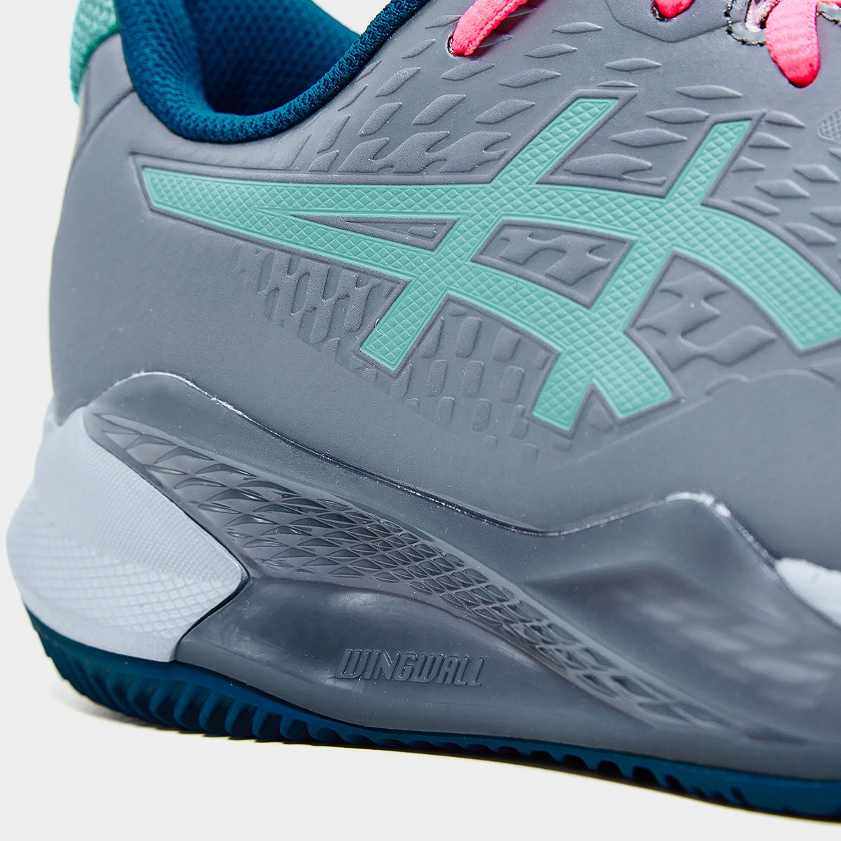Tênis Asics Gel-Challenger 14 Padel Masculino Cinza+Azul - 43