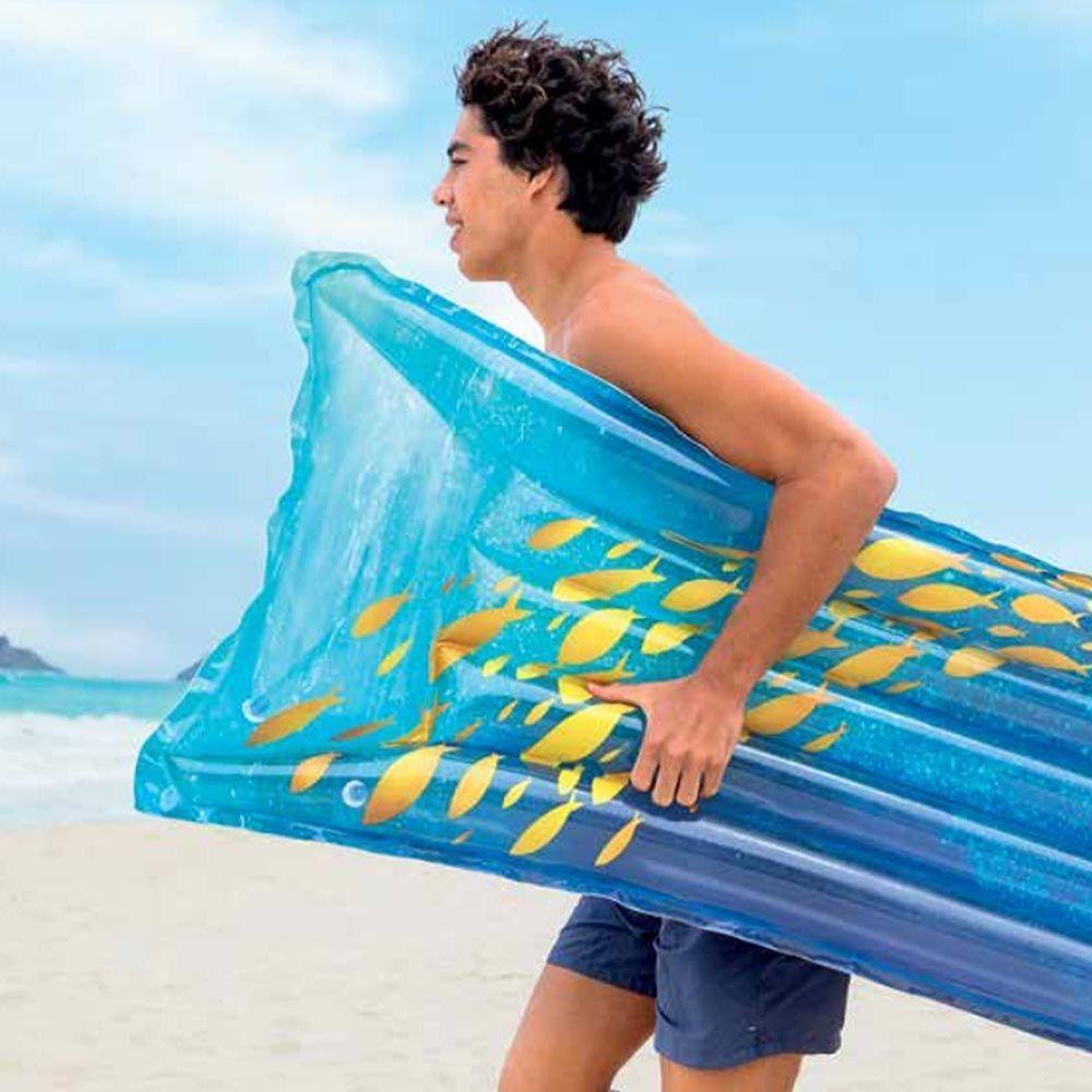 Miniatura Colchão Inflável Piscina Praia Esteira Fashion - Intex Peixinhos