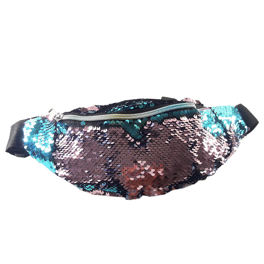 Miniatura Pochete de Paetê 2 em 1 Muda de Cor 2 Pochetes em 1