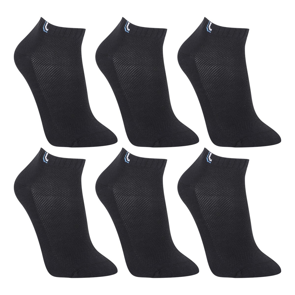 Miniatura Kit Meias Lupo Cano Curto Sport Tec Ventilação 6 Pares Masculino Preto - 33/36