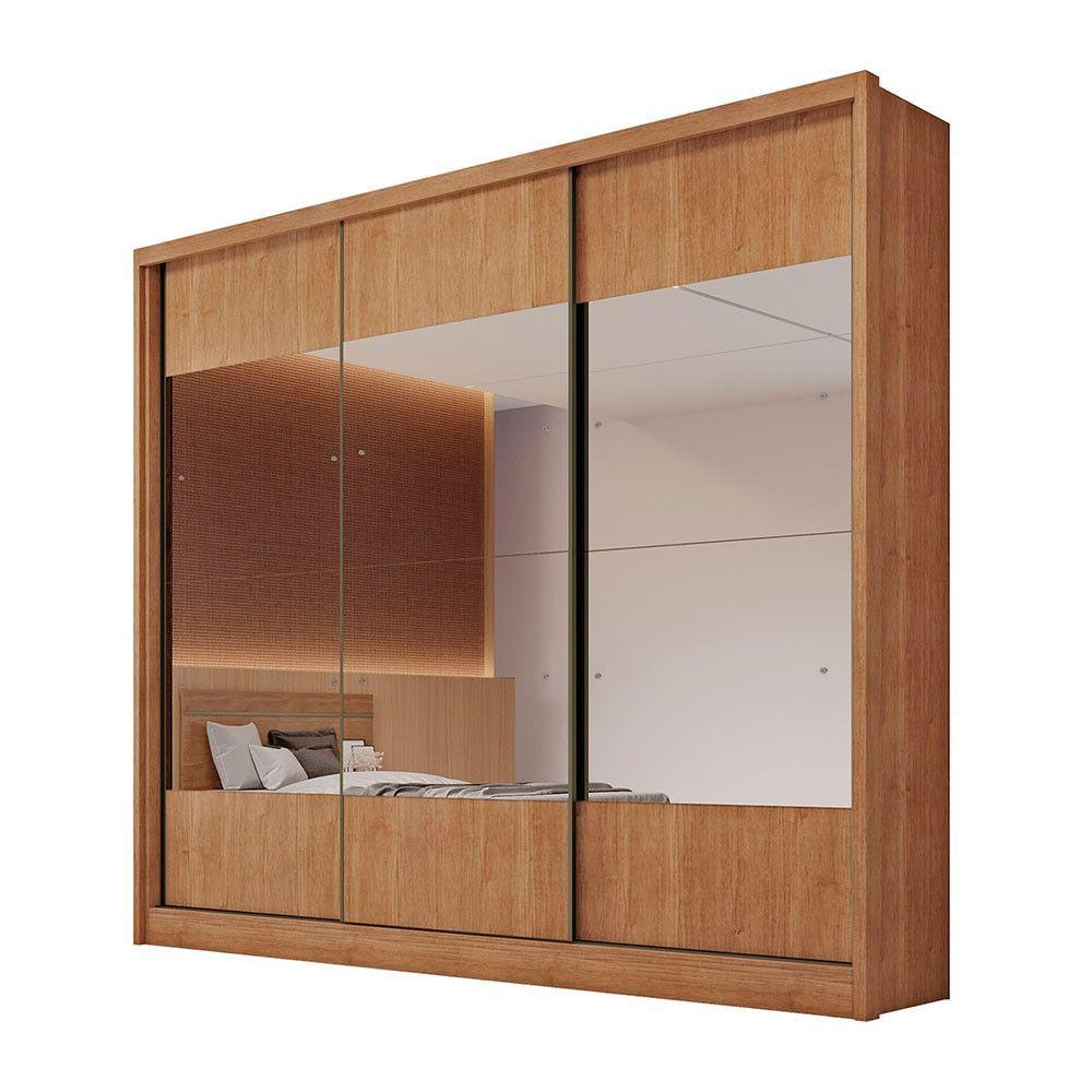 Miniatura Guarda Roupa Coliseu 3 Portas 6 Gavetas Com Espelho Clic Móveis Cumaru