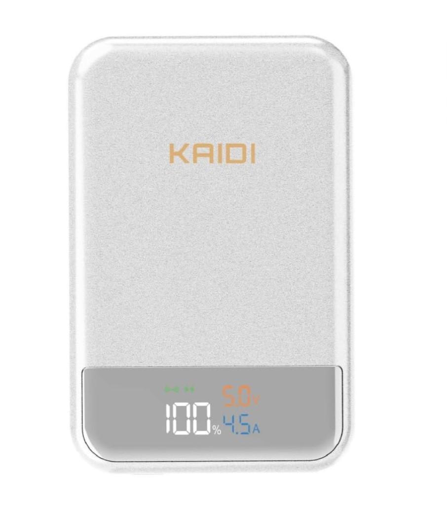 Miniatura Carregador Portátil Magnético 10000 Mah Kaidi 998 Power Bank