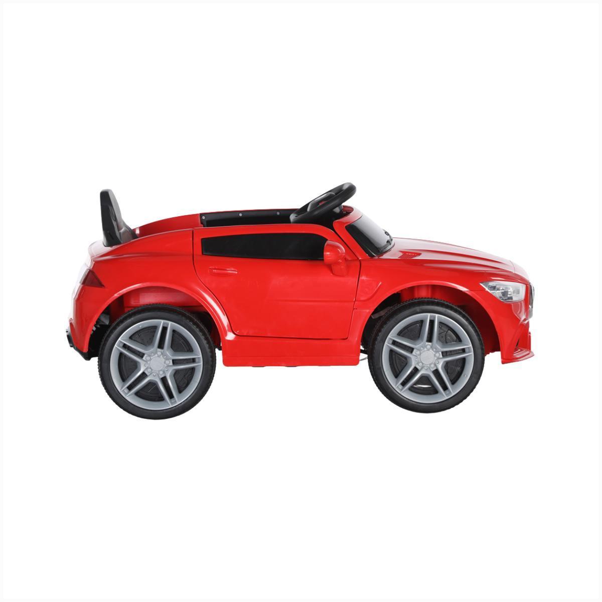 Miniatura Carro Elétrico Infantil 12V Vermelho Cabo Auxiliar Usb Farol