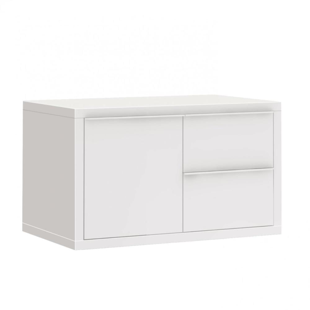 Miniatura Gabinete Para Banheiro Suspenso Pró Bumi Branco/Branco