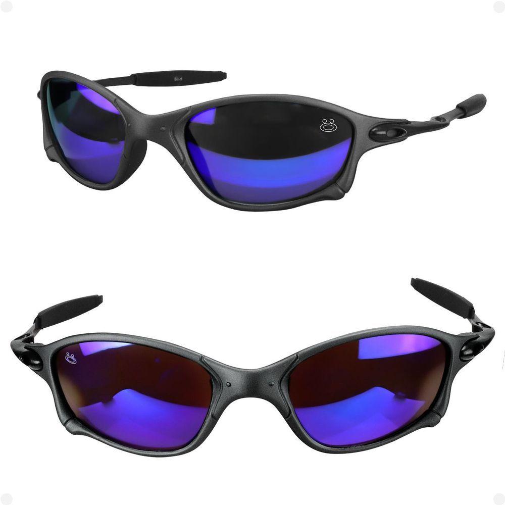 Miniatura Oculos Sol Juliet Mandrake Lupa Metal Proteção Uv + Case Personalizavel Qualidade Premium Esportivo