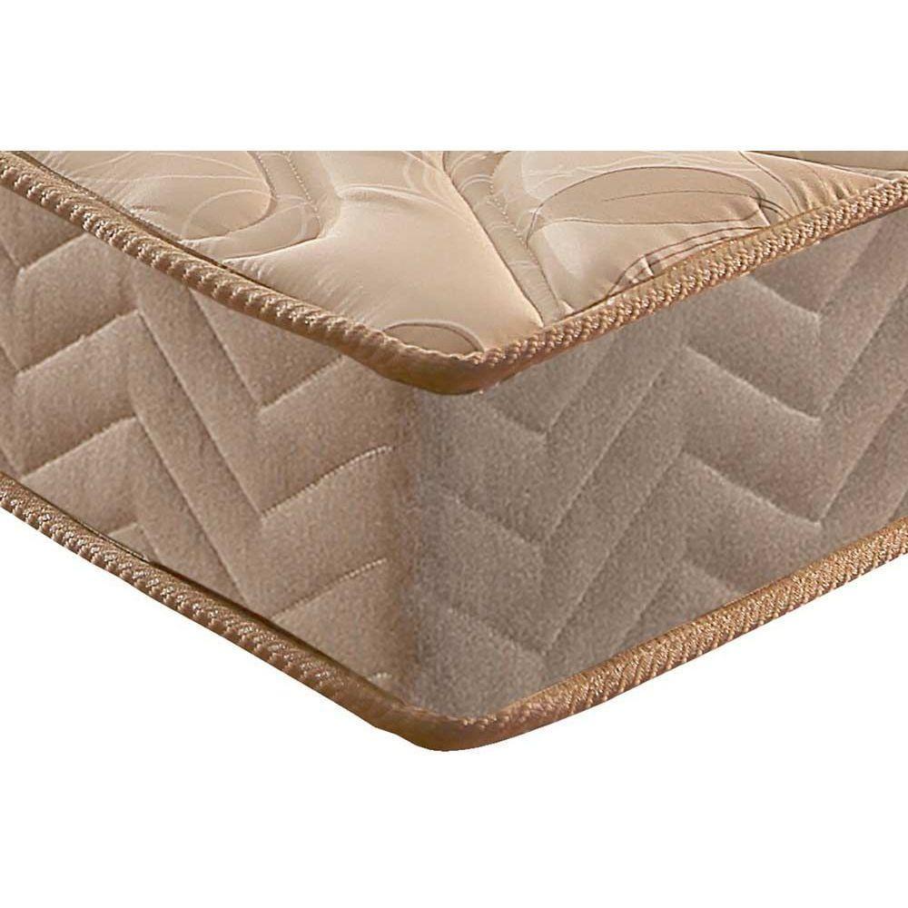 Cama Box Baú Casal: Colchão Espuma Paropas D33 Pasquale + Base Crc Suede Clean(138X188)