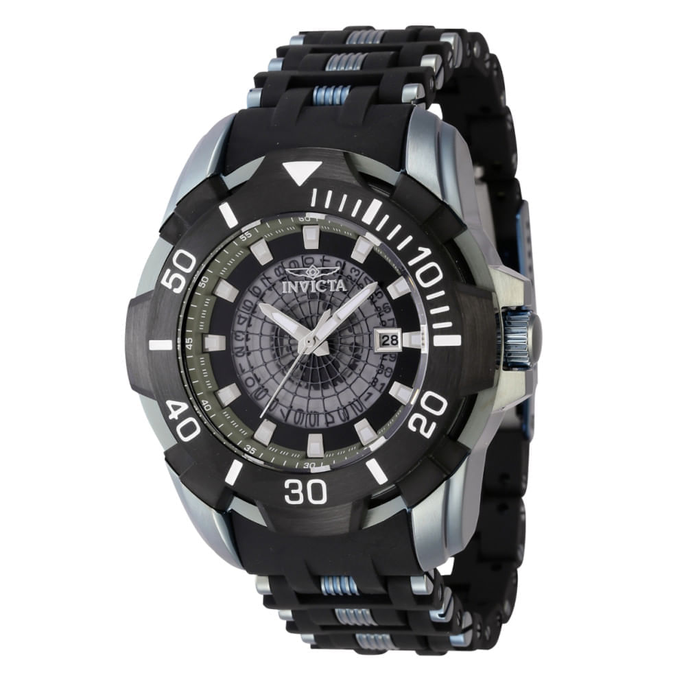 Miniatura Relgio masculino Sea Spider  45,9 mm. Verde. Preto 44130, Invicta