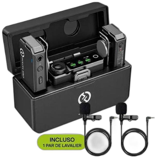 Miniatura Microfone Hollyland Lark Max Duo Sem Fio 2 Mic Lavalier 2