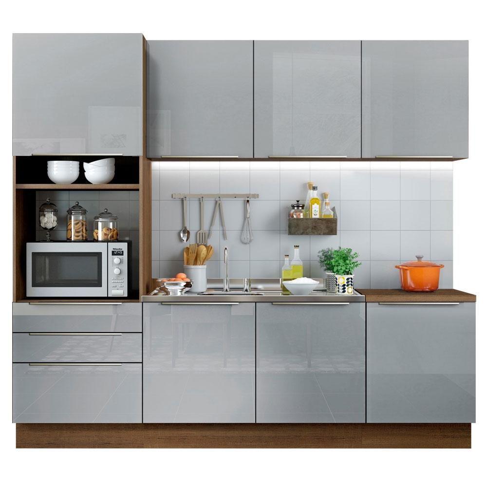 Miniatura Cozinha Completa com Armário e Balcão 7 Portas Madesa