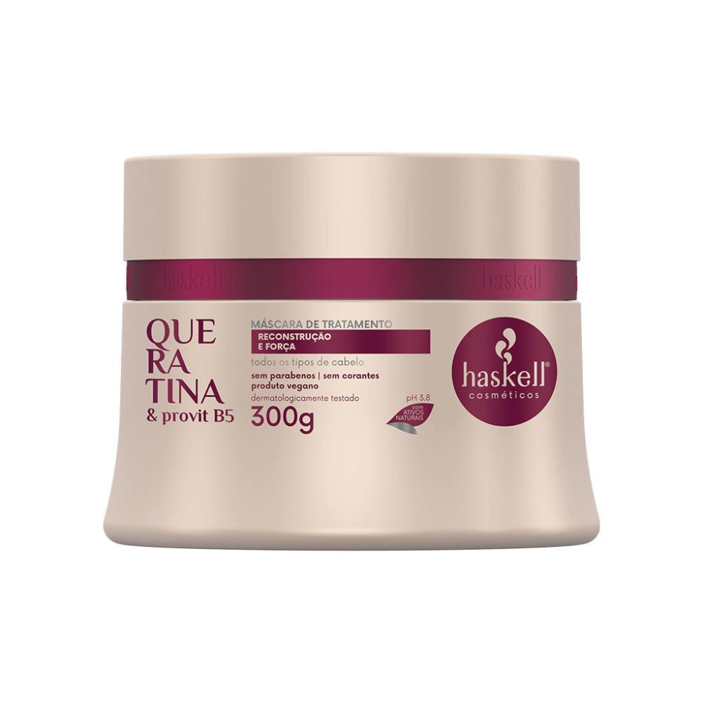 Miniatura Kit Haskell Queratina Shampoo, Condicionador E Máscara 300Ml