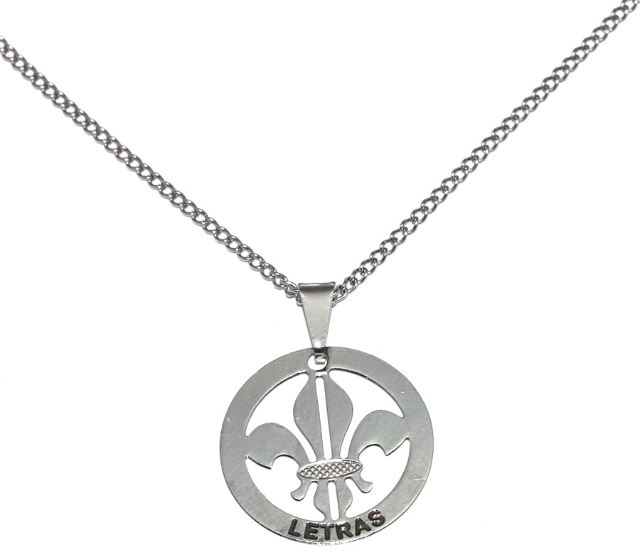 Miniatura Colar Cordão Minha Profissão Letras Aço Inox