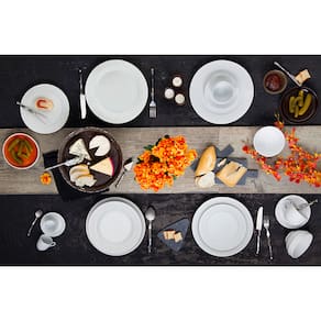 Miniatura Aparelho de Jantar, Chá e Sobremesa 20 Peças Germer Diamante em Porcelana – Branco