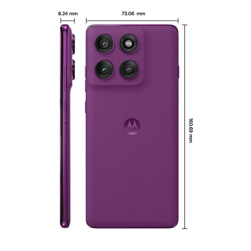 Miniatura Smartphone Motorola Edge 60 Pro 5G - Violeta, 256GB, RAM 24GB (12GB RAM+12GB Ram Boost), Câmera 50MP, Selfie 50MP e Tela de 6,7"