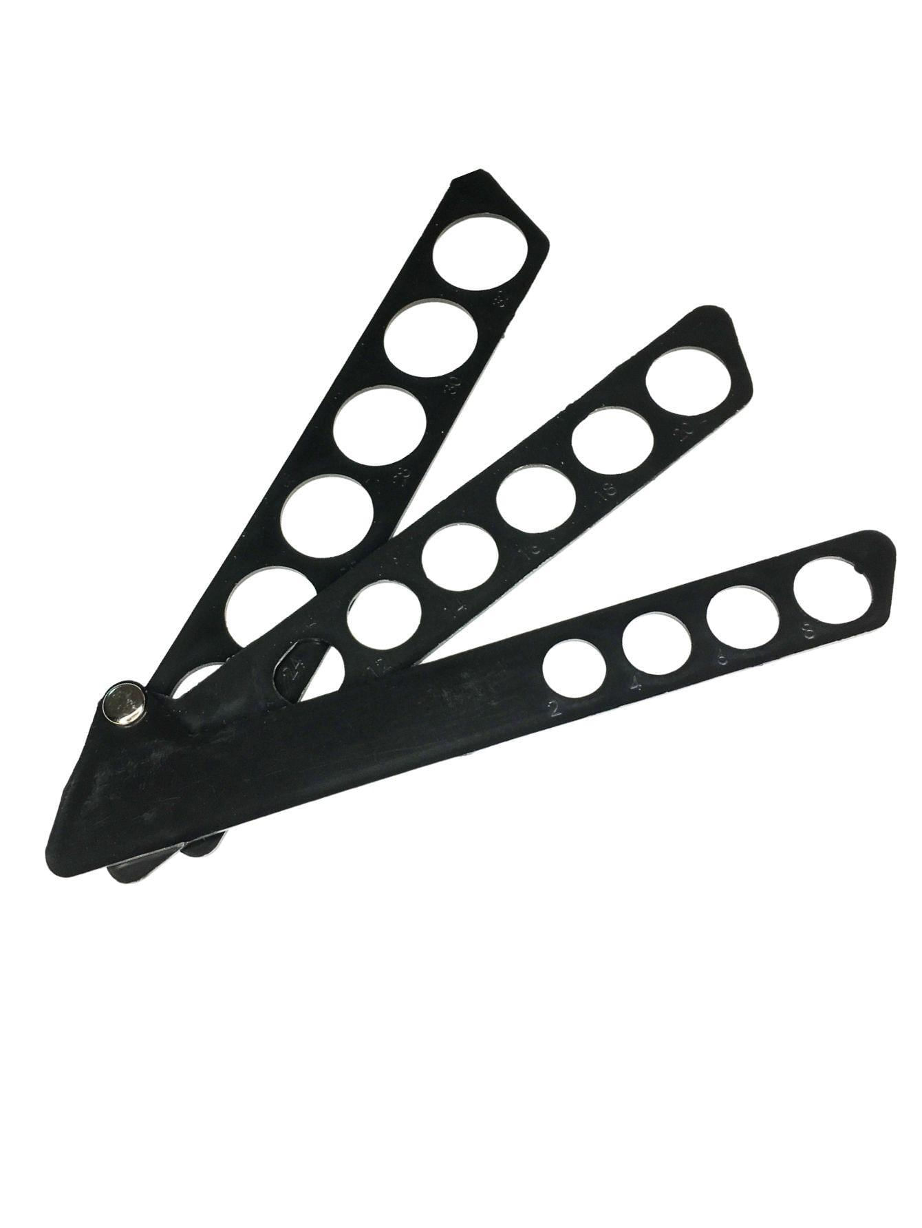 Aneleira Régua Plástico Medir Dedo Medidor Anel Aliança 2º À